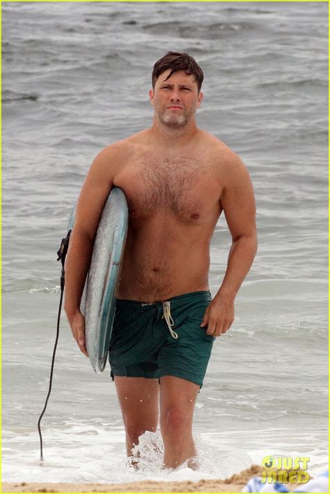 colin jost naked|Colin Jost strips off to go surfing after low Emmys viewing figures